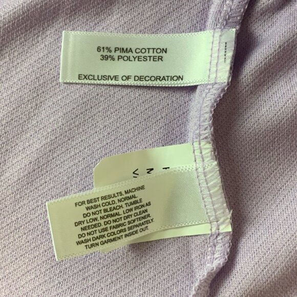 Cutter & Buck CB DryTec Luxe Lavender Polo Shirt Mens 2XL Moisture-Wicking - Picture 6 of 6
